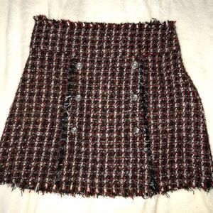 Zara tweed mini skirt